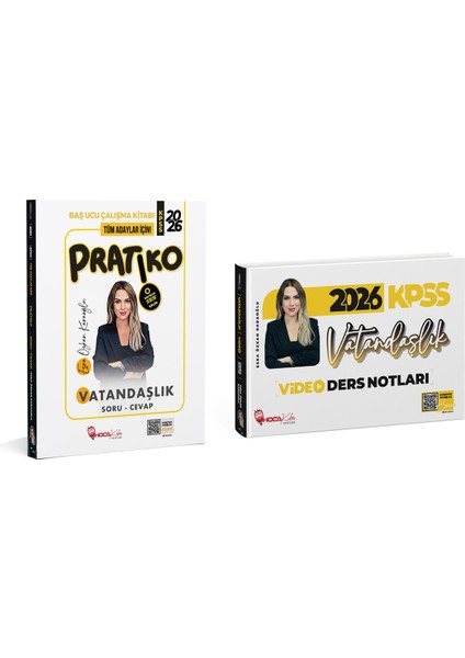 2026 Kpss Vatandaşlık Video Notlar- Pratiko 2 Li Set