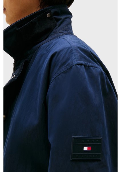 Regular Fit Su Itici Kadife Yaka Detaylı Ceket Erkek Ceket MW0MW39638 Dw5 indirimleri