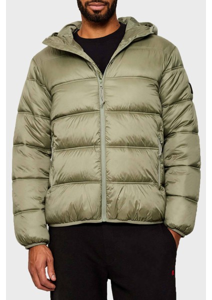 Regular Fit Kapüşonlu Kapitoneli Şişme Mont Erkek Mont DM0DM22044 M1L