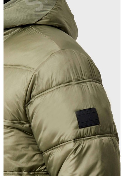 Regular Fit Kapüşonlu Kapitoneli Şişme Mont Erkek Mont DM0DM22044 M1L indirimleri