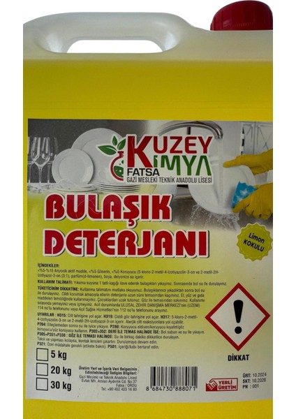 Limon Kokulu Bulaşık Deterjanı 5 kg fırsatları