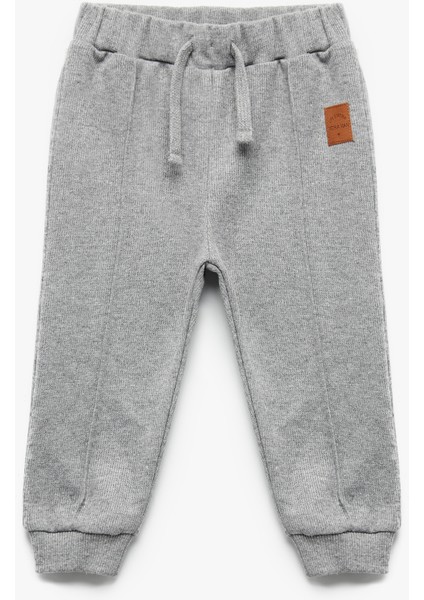 Beli Lastikli Cepli Basic Jogger Eşofman Altı