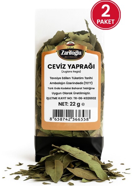 Ceviz Yaprağı Bitkisi Otu Şifalı Bitkiler 2 x 22 gr