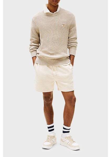 Logolu Pamuklu Slim Fit Bisiklet Yaka Örgü Kazak Erkek Kazak DM0DM21652 Ad2 fiyatları