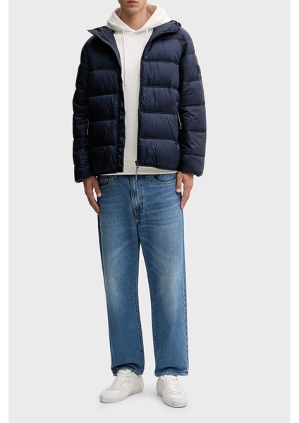 Regular Fit Kapüşonlu Kapitoneli Şişme Mont Erkek Mont DM0DM22044 C1G fiyatları