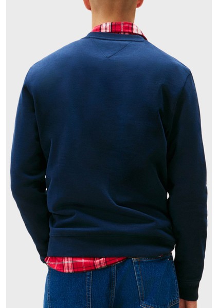 % 100 Pamuk Regular Fit Bisiklet Yaka Logolu Sweat Erkek Sweat DM0DM22093 C1G modelleri