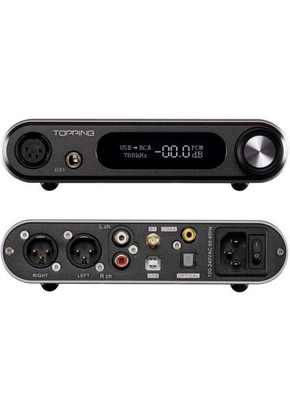 Toppıng Dx5 Lite Taşınabilir Bluetooth Dac Kulaklık Amplifikatörü 32BIT 768KHZ ES9068AS fırsatları