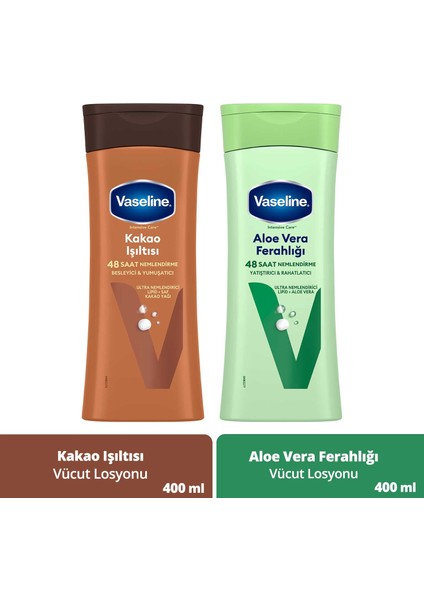 Vaselıne Lotıon Aloe Etk 12X400ML & Vaselıne Lotıon Kakao Etk 12X400ML
