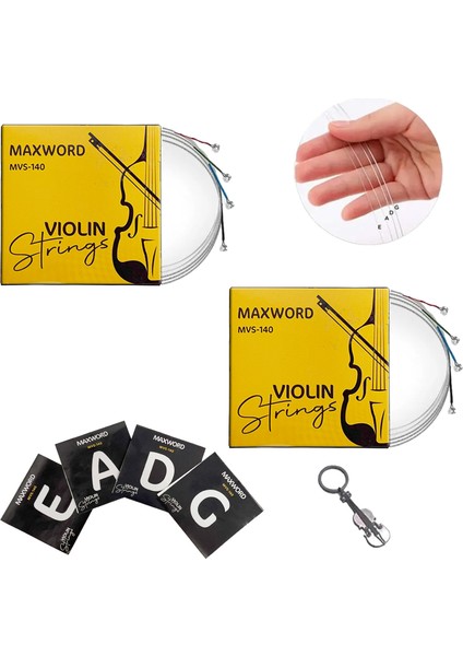 MVS-140X 2`li Paket Profesyonel Keman Teli Seti