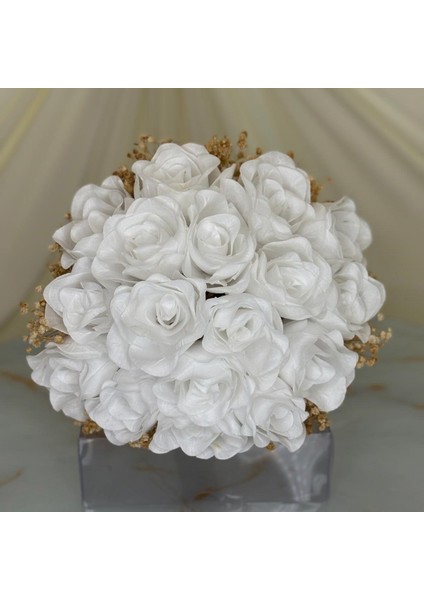 Beyaz Gül Gelin El Çiçeği | Gelin Buketi | Hediyeli Ürün fiyatları