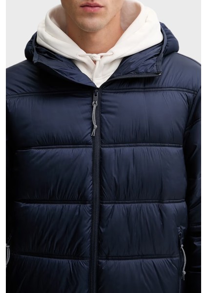 Regular Fit Kapüşonlu Kapitoneli Şişme Mont Erkek Mont DM0DM22044 C1G fırsatları