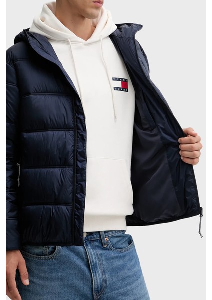 Regular Fit Kapüşonlu Kapitoneli Şişme Mont Erkek Mont DM0DM22044 C1G