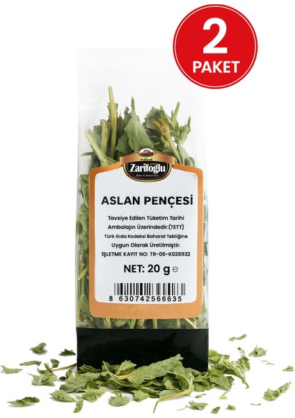 Aslan Pençesi Bitkisi Otu Bitkiler 2 x 20 gr