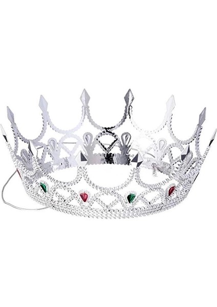Taşlı Rönesans Kostümlü Kraliyet Ortaçağ Gümüş Kraliçe Prenses Tacı fiyatları
