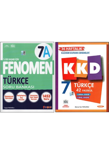 Fenomen 7. Sınıf 7A Türkçe+Kurmay Kkd Türkçe (2 Kitap)