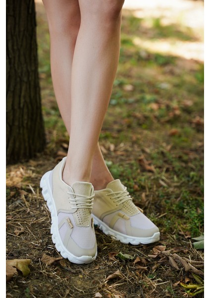 Kadın Sneaker Eva Taban Örgü Triko Koşu ve Yürüyüş Spor Ayakkabı Renvis