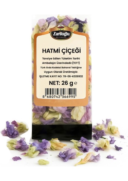 Hatmi Çiçeği Otu Bitkisi Şifalı Bitkiler 26 gr