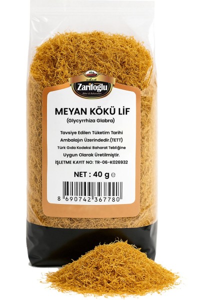 Meyan Kökü Lif Otu Bitkisi Şifalı Bitkiler 40 gr