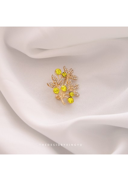 Yeni Moda Zirkonya Inci Küpeler Fransız Niş Retro Hafif Lüks Küpeler ve Broşlar Sınıf Dekorasyonu (Yurt Dışından)