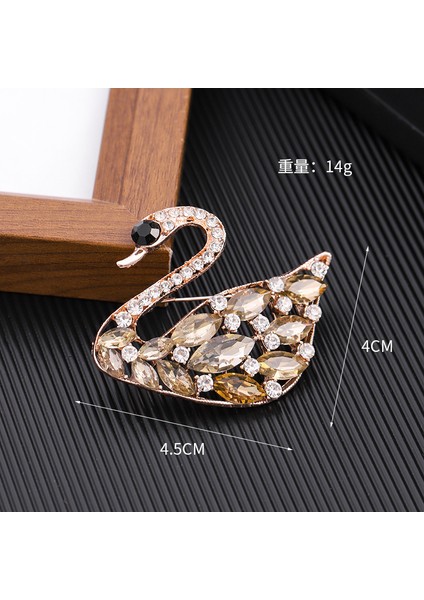 Broş Kıdemli Işık Duygusu Lüks Kadın Korsaj Kristal Inci Yüksek Dereceli Pimler Çift Kullanımlı Mücevher Sınıfı Aksesuarlar (Yurt Dışından)