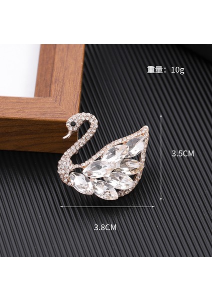 Broş Kıdemli Işık Duygusu Lüks Kadın Korsaj Kristal Inci Yüksek Dereceli Pimler Çift Kullanımlı Mücevher Sınıfı Aksesuarlar (Yurt Dışından)