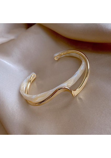 Yeni Bilezik Broş Küpe Gümüş Iğne Yağ Damlası Çiçekler Geometrik Küpe Fransız Retro Moda Mizaç Takı Broş Bilezik (Yurt Dışından)