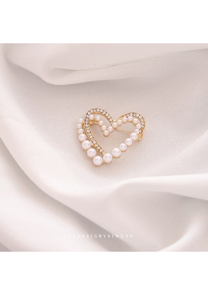 Yeni Moda Zirkonya Inci Küpeler Fransız Niş Retro Hafif Lüks Küpeler ve Broşlar Sınıf Dekorasyonu (Yurt Dışından)