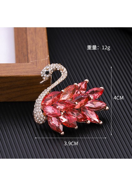 Broş Kıdemli Işık Duygusu Lüks Kadın Korsaj Kristal Inci Yüksek Dereceli Pimler Çift Kullanımlı Mücevher Sınıfı Aksesuarlar (Yurt Dışından)