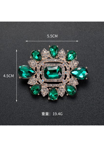 Broş Kıdemli Işık Duygusu Lüks Kadın Korsaj Kristal Inci Yüksek Dereceli Pimler Çift Kullanımlı Mücevher Sınıfı Aksesuarlar (Yurt Dışından)