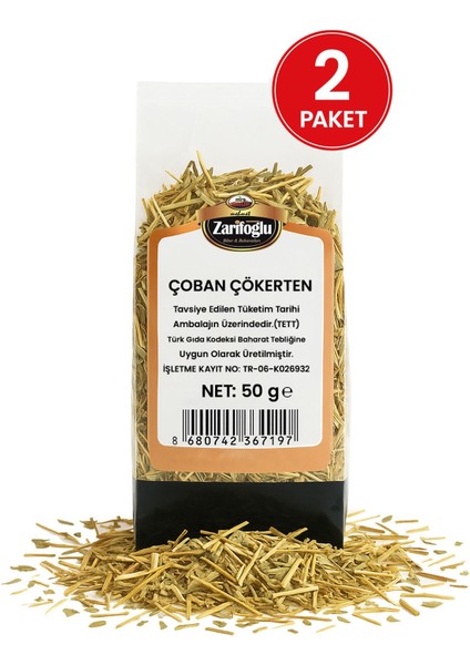 Çoban Çökerten Otu Bitkisi Şifalı Bitkiler 2 x 50 gr