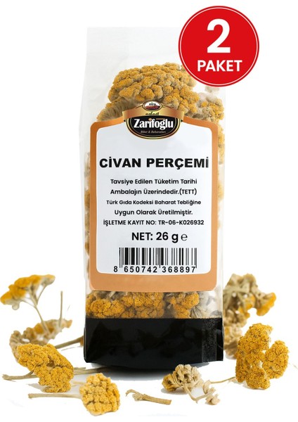 Civan Perçemi Otu Bitkisi Şifalı Bitkiler 2 x 26 gr