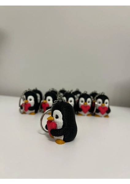 Örgü Kalp Tutan Penguen Anahtarlık fiyatları
