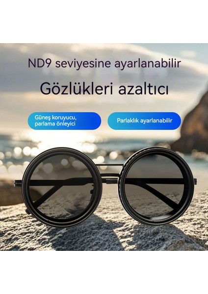 Yeni 9 Kademeli Ayarlanabilir Güneş Gözlükleri Yüksek Geçirgenlik Uv Polarize Güneş Gözlükleri (Yurt Dışından) fiyatları