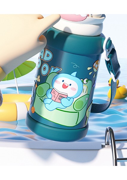Karikatür Çocuk Büyük Kapasiteli 316L Paslanmaz Çelik Termos Dak (Yurt Dışından) indirimleri