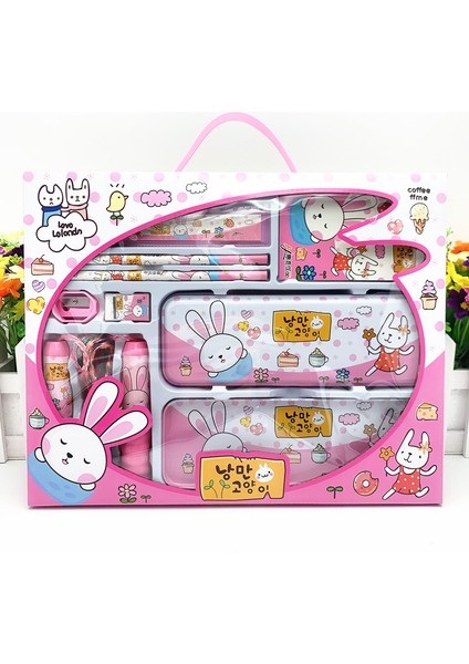 Çocuk 9 Parça Portatif Kırtasiye Seti (Yurt Dışından)