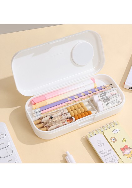 Minimalist Ilkokul Öğrencisi Büyük Kapasiteli Çift Katmanlı Karikatür Yüksek Değerli Kırtasiye Saklama Kutusu (Yurt Dışından) fiyatları
