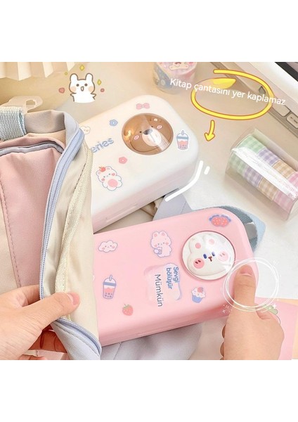 Minimalist Ilkokul Öğrencisi Büyük Kapasiteli Çift Katmanlı Karikatür Yüksek Değerli Kırtasiye Saklama Kutusu (Yurt Dışından) indirimleri