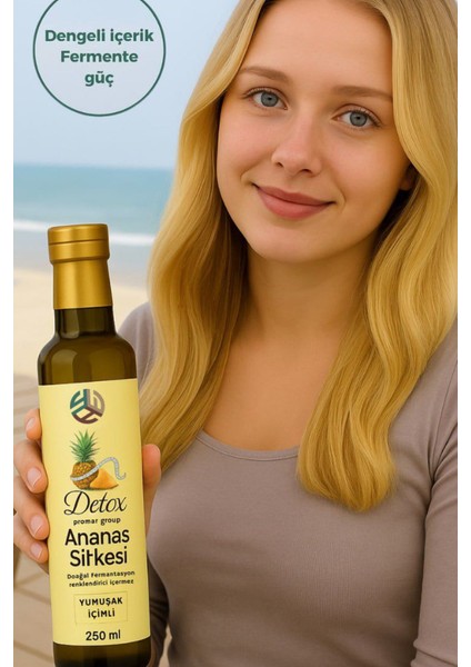 Detox Ananas Sirkesi 250 ml + Kinoa Tohumu DetoxSirkesi 250 ml
