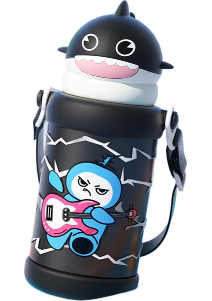 Karikatür Çocuk Büyük Kapasiteli 316L Paslanmaz Çelik Termos Dak (Yurt Dışından)