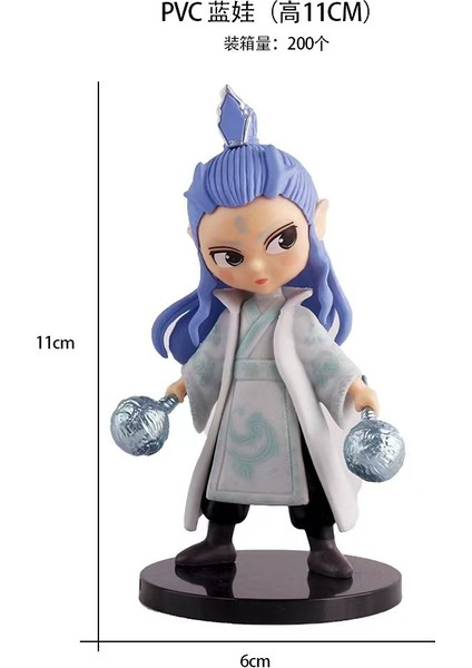 Chiu Chow Ao Beng Model Ne Zha Model Dekoratif Süs El Kuklası (Yurt Dışından)