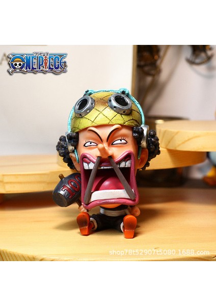 Hırsızlar Kralı Luffy Sauron'un Büyük Kafasının Q Versiyonu Shanji Na Mei Mei Imparator Kolu Masaüstü Aksesuarları Süsler Süsler (Yurt Dışından)