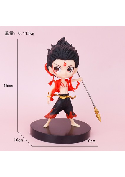 Chiu Chow Ao Beng Model Ne Zha Model Dekoratif Süs El Kuklası (Yurt Dışından)