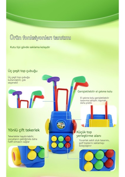 Kapalı Açık Spor Spor Ebeveyn-Çocuk Interaktif Çocuk Golf Kulübü Oyuncak Seti (Yurt Dışından) modelleri