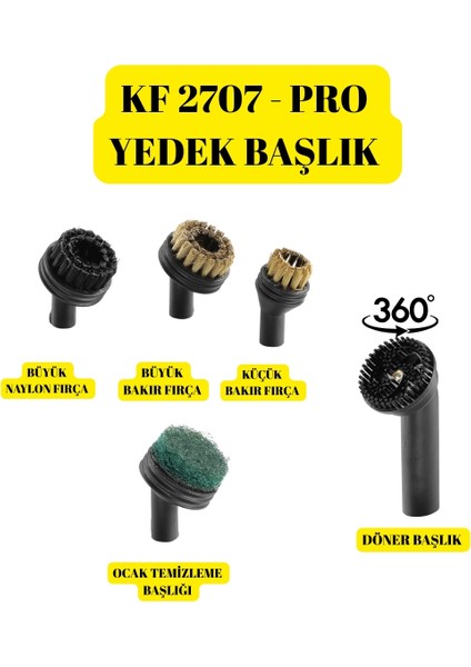 KF2707 - Pro Buharlı Temizlik Makinesi Yedek Başlık fiyatları