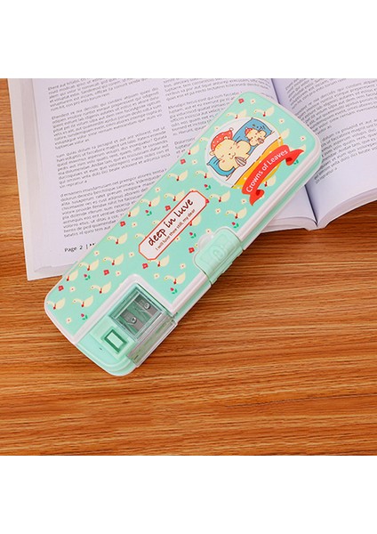 Kalemtıraşlı Karikatür Kalem Kutusu Kırtasiye Kutusu Öğrenci (Yurt Dışından)