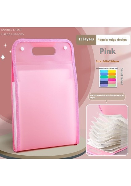 Çok Katmanlı Öğrenci Ekleri Test Kağıdı Düzenleyici Ilahi Olarak Sıralanmış Test Kağıdı Tutucu Saklama Çantası (Yurt Dışından)