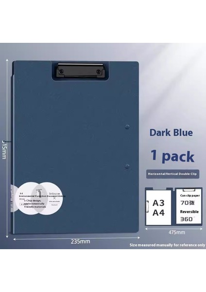 Çift Klipsli Iş Ofisi Öğrenci Sınav Kağıtları Sözleşme Düzenleyici Klasör (Yurt Dışından)