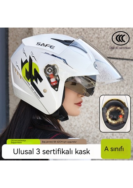 3c Sertifikalı Beş Yıldızlı Güvenlik Kaskı Motosiklet Kış Sıcak Çift Lensli Dört Mevsim Kask-Erkekler ve Kadınlar Için Aynı Stil (Yurt Dışından) fiyatları