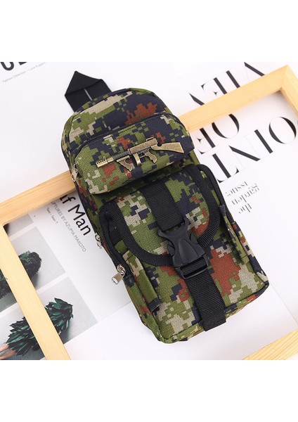 Kamuflaj Fermuarlı Kalem Çantası Kırtasiye Çantası Büyük Kapasiteli Kalem Kutusu (Yurt Dışından)