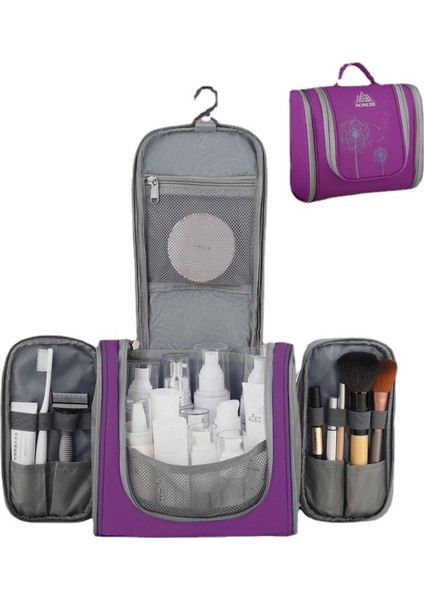 Çok Bölmeli Büyük Kapasiteli Seyahat Çantası - Pembe (Yurt Dışından)